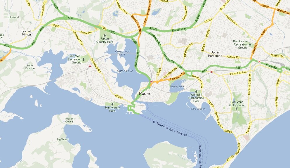 Poole tiles map